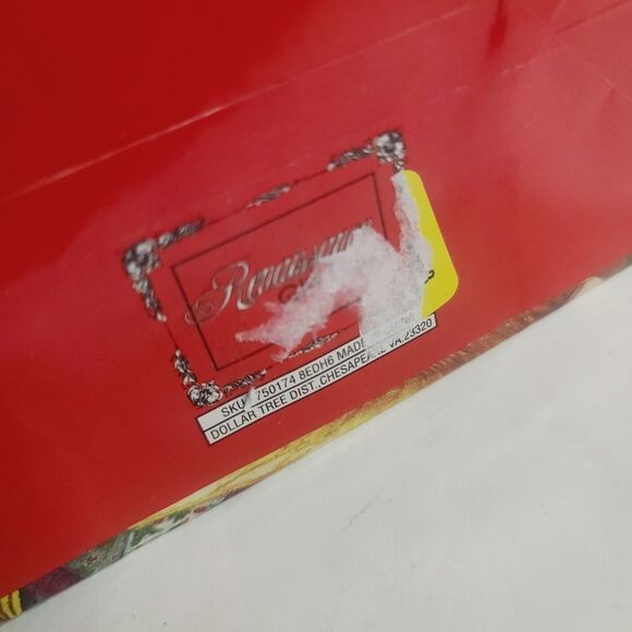 Vintage 90s Cute Teddy Bear Plush Christmas Gift Bag Red Tree Clown - Picture 7 of 10